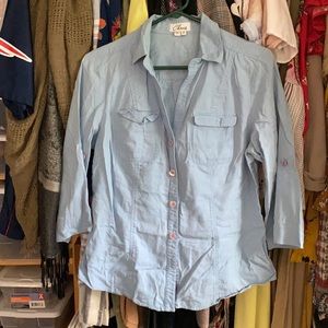 Chambray line. button-down shirt